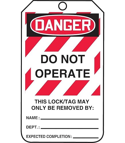 Lockout / Tagout Workplace Safety Wallchart