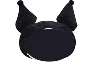 simyron Plush Cushion - 40 cm Plush Toy Cute Plush Stuffed Animal blackPillow Stuff Plushies Lumbar Back Cushion Decoration for Kids Home Decor Gift Boys Girls