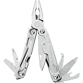Leatherman Rev Multi-Tool, Stainless Steel, Silver | 14 Tools for Camping and DIY
