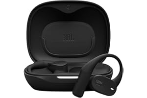 JBL Sense Lite Cuffie Open-Ear True Wireless con Archetto, Tecnologia OpenSound, 32H Autonomia, Impermeabili/Antipolvere con Certificazione IP54, Compatibili con App Headphones, Nero