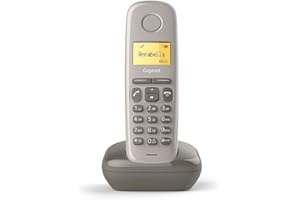 Gigaset A170 Solo Téléphone fixe sans fil DECT/GAP Taupe [Version Française]
