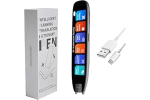 cimsfcor Scan-Lesestift, 142 Sprachen Sprachübersetzung, Mehrsprachige Sprache, Tragbarer Übersetzer mit 3,71-Zoll-Bildschirm für Lernen, Meetings, Reisen
