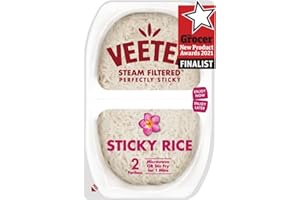 VEETEE Microwavable Sticky Rice Twin Pot, 260 g (Pack of 6)