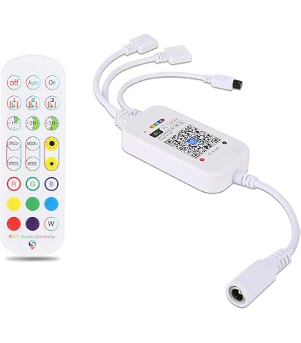 Contrôleur Tuya Smart Aixi-SHS RGB WiFi Contrôleur LED Wi-Fi 4 Broches USB DC5V Commande Alexa Google Home