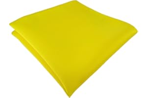 TigerTie - Fazzoletto da taschino in raso tinta unita – Panno poliestere – Dimensioni 26 x 26 cm