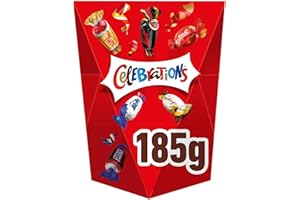 Celebrations Chocolate Gift Box, 185g Assorted Chocolates Snack Box With Mini Chocolate Bars & Biscuits
