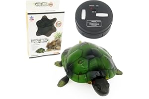 GOSYFETI Remote Control Turtle Toy for Kids, Realistic RC Tortoise Electric Animal, for Pets Joke Pranke, Funny Child Kids Birthday Gift (Green)