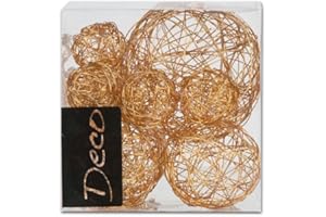 EUROSAND GMBH 10er Set Drahtbälle - 3 verschiendene Größen - Farbe: orange