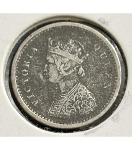 1945 George VI Silver 1/4 Rupee Large 5 Variety Die Rotation Error