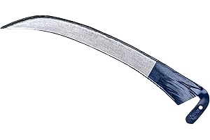 KADAX guadaña metálica de jardín, guadaña de Mano, Hoz, guadaña Plegable, guadaña de Crecimiento Salvaje, guadaña, Hoz de jardín, Hoz de Hierba, Hoz de Hoja, Hoz de Mano, Hoz pequeña (70 cm)