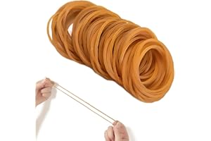 HBERCAI 50 Anillos Gomas Elásticas Bandas de Goma, 63x3MM Anillos De Goma Anchos Gomas Elásticas con Resistentes Elasticidad Superior y Resistencia para Escuela Oficina Hogar Gomas Elásticas por Basura