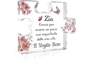CDIXLMUZ Regalo Zia Regali Zia Regalo Zia Compleanno Idee Regalo Zia Regali Per Zia Targa Acrilica Puzzle Regalo Per Zia Regalo Per Zia Compleanno Regali Zia Compleanno Regalo Per Zia Da Nipote