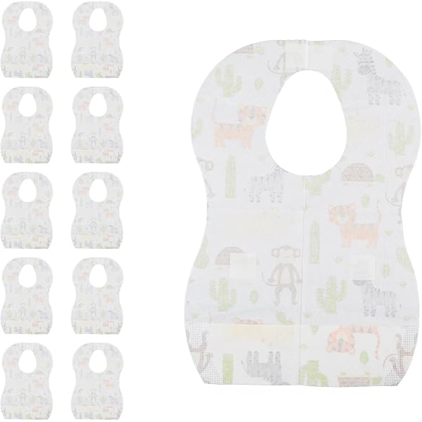 Prince Lionheart Disposable Baby Bibs (Pack of 10)