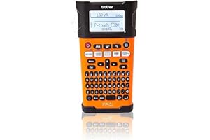‎BROTHER Brother PT-E300VP Industrielles Beschriftungsgerät inklusive Lithium-Ionen Akku, Netzadapter und Transportkoffer (für TZe-Schriftbänder und HSe-Schrumpfschläuche, Thermotransfer-Druckverfahren)