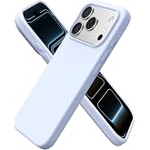 PSR Aksesuar iPhone 17 Pro Mara Lansman Kapak &ndash; Ultra Koruma Kadife İ&ccedil; Dokulu Yumuşak Silikon Kılıf (A&ccedil;ık Mavi, iPhone 17 Pro