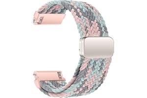 Sundara 18mm 19mm 20mm 22mm Nylon Gewebtes Armband Kompatibel mit Garmin/ID205L/Galaxy/Huawei/Amazfit Watch, Uhrenarmband Unisex