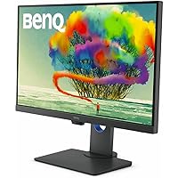 BenQ PD2705U Designer Monitor (tecnologia AQCOLOR, 27 pollici, 4K UHD, IPS, P3 Wide Color, ricarica USB-C, DP / HDMI, KVM, al