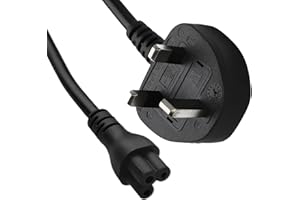 kenable Power Cord - UK Plug to C5 Clover Leaf CloverLeaf Lead 3m Cable [3 metres]