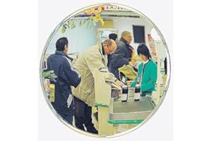 NAZUSA Vialux Surveillance Sécurité Interne Shop Miroir convexe – Miroir incassable – 40 cm