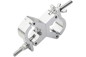 Beleuchtung Truss Swivel Coupler Clamps für Lichter, Beleuchtung O Clamp Dj Light Pole Clamp Schnellspanner Dual Head Truss Clamp, Dual Swivel Tube Clamp zwei Wrap Around Pipe Clamp 30mm-35mm
