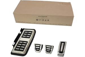 VOLKSWAGEN Original Cache-Pédales Vw Audi Seat Skoda Golf 7 5G Gti Pédale Audi A3 8V Ateca Repose-Pied Octavia 5E León 5F Pédale de Sport Acier Inoxydable Couvercles