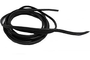 AW-Collection Leather Cords Leather Cord Cowhide Leather 2 m Black Brown or Natural