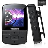 YOTON Lecteur MP3 Bluetooth 5.2, 64 Go Lecteur MP3 Enfant avec Clip Sport, Baladeur MP3 avec Musique HiFi, indépendant du Vol