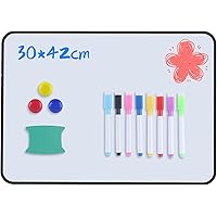 Lot De 8 Cercles Effaçables à Sec Pour Tables - 11 Pouces, Colorés, Vinyl, Pour école