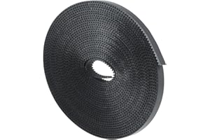MUXSAM Courroie dentée 5 m GT2 Courroie dentée 6 mm de largeur en fibre de verre antidérapante, pour Prusa i3, Ender 3, Ender 5, CR-10, Anet A8, i3 Mega, CNC et autres imprimantes 3D
