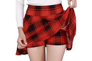 DJT FASHION Women's Basic Versatile Stretchy Flared Casual Mini Skater Skirt