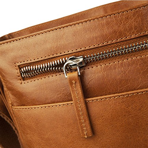 dbramante1928 Marselisborg Hochwertige Messenger Bag Ledertasche mit Verstellbarem Schultergurt für Laptops und Apple MacBooks bis 14″ – Hellbraun (Tan) - 7