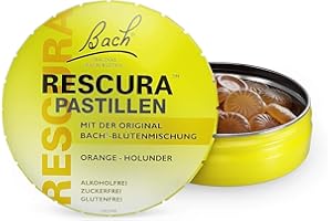 ‎BACH RESCURA Bach RESCURA Bachblüten Pastillen Orange-Holunder I 50 g I Bachblütenmischung für unterwegs I ehemals Rescue das Original