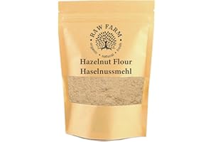 ‎RAW FARM ORGANIC NATURAL FRESH 1 kg Haselnussmehl – ​​Fein gemahlen aus 100% blanchierten Haselnüssen – Glutenfrei, Keto-freundlich – Ideal zum Backen, Kochen und für gesunde Rezepte (1000 g, Haselnussmehl)