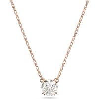 AOBOCO Collana in argento Sterling 925 con ciondolo a forma di gattino con cristalli austriaci, regalo di compleanno per amanti dei gatti e donne, Argento sterling, Cristallo