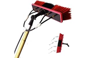 Pxkmouy Varilla Limpieza Fotovoltaica Limpieza De Paneles Fotovoltaicos Poste Extensible con Cepillo 3~12m Metros Poste de Limpieza de extensión Ajustable