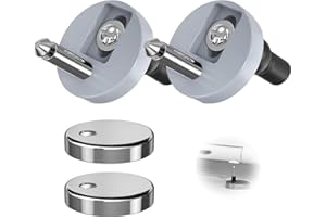 BRITECO 2 Pack Toilet Seat Hinges Fixings | Quick Release & Adjustable Replacement Hinges | Durable Universal Fittings for Top Fix Toilet Seats | Easy Installation