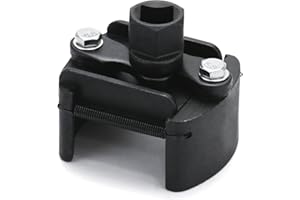 QWORK® 60mm-80mm Llave del filtro de aceite, llave filtro aceite universal ajustable, para motocicleta de coche