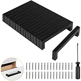 MEEQIAO 10 Pièces Poignee De Meuble Cuisine Noir 224 Mm, Acier