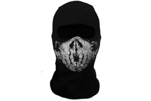 CoolChange Pasamontaña con Calavera | Máscara de Motocicleta para los Fans de COD | Negra