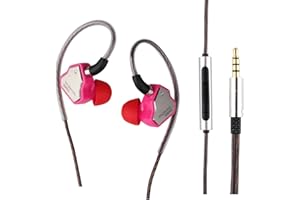 Linsoul 7Hz Salnotes Zero Słuchawki douszne Hi-Fi z dynamicznym przetwornikiem 10 mm IEM, z membraną kompozytową, płyta ze stali nierdzewnej, odłączany 2-pinowy kabel OFC, różowe, z mikrofonem, 3,5 mm
