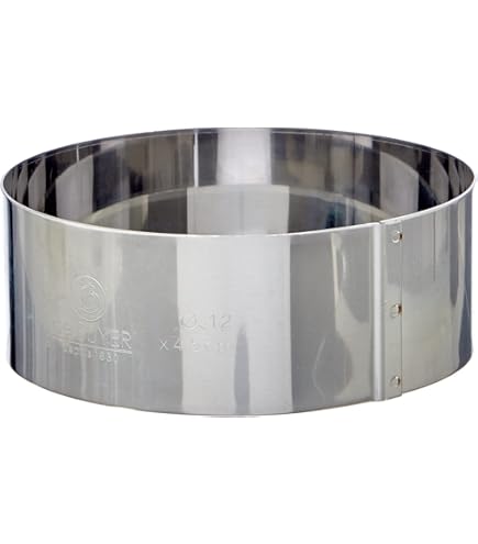 QUARKZMAN Edelstahl Tortenring 22,5cm - Spiegelbeschichtete Kuchenform Backzubehör