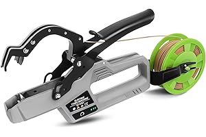 Soojook Elettrica Legatrice per Piante, Semiautomatica Legatrice per Vigneto, 6000 Volte Legatrice Vigneto per UVA, Verdura
