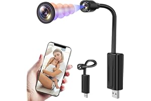 CYI Mini Telecamera Spia Nascosta, Telecamera WiFi Interno Senza Fili, DIY Microspia Videocamera Invisibile per cani bambino Sicurezza domestica