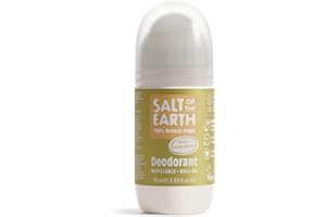 Natural Deodorant Roll On by Salt of the Earth, Neroli & Orange Blossom - Refillable, Vegan, Long Lasting Protection, Leaping Bunny Approved, Made in the UK - 75ml