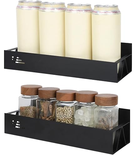 2 Étageres à épices Magnétiques Pour Frigo - Rangement Sans Perçage, Facile à Installer