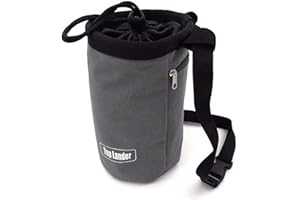 Top Lander Sac à magnésie avec ceinture et poche zippée pour fitness, gym, haltérophilie, chasse