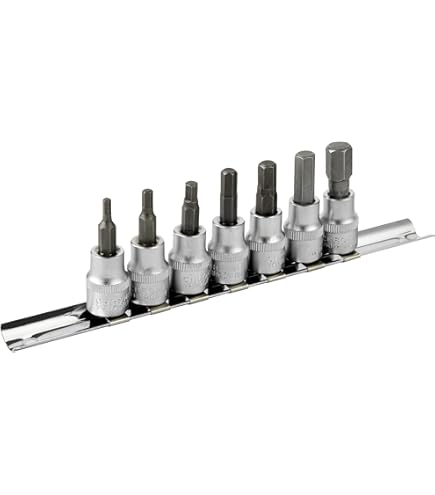 Neilsen Deep Star Profile Sockets E4 - E10 Socket Set 5 Pièces 1/4 - Foto 4