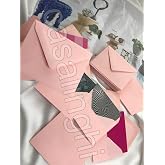 Pembe K&uuml;&ccedil;&uuml;k Mesaj Zarfı 7x9 cm Mini Tebrik Kartı ve Teşekk&uuml;r Notu Zarfı (D&uuml;ğ&uuml;n, Nişan, Doğum G&uuml;n&uuml;) - 10 Adet