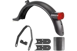 aibiku Guardabarros Trasero con Soporte de Metal para Xiaomi M365, 1S, Essential, Pro, Pro 2 Scooter - Accesorio de Repuesto para Guardabarros Trasero Patinete