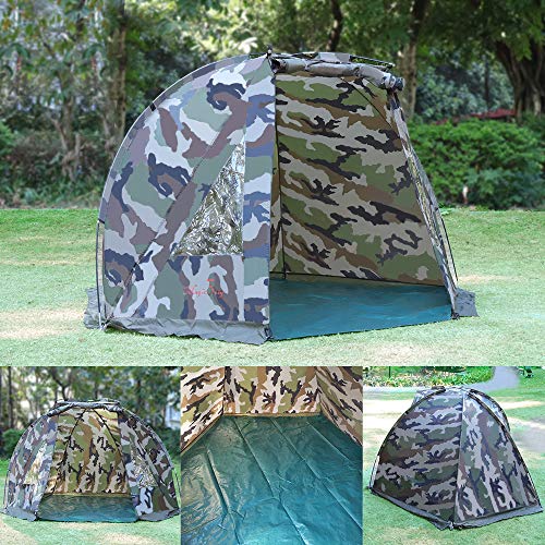 Magic3org Tienda de campaña para Pesca de Carpa, Refugio para el día de la Carpa para Exteriores de Forma rápida y Gruesa, para 1 o 2 Hombres, Camouflage
